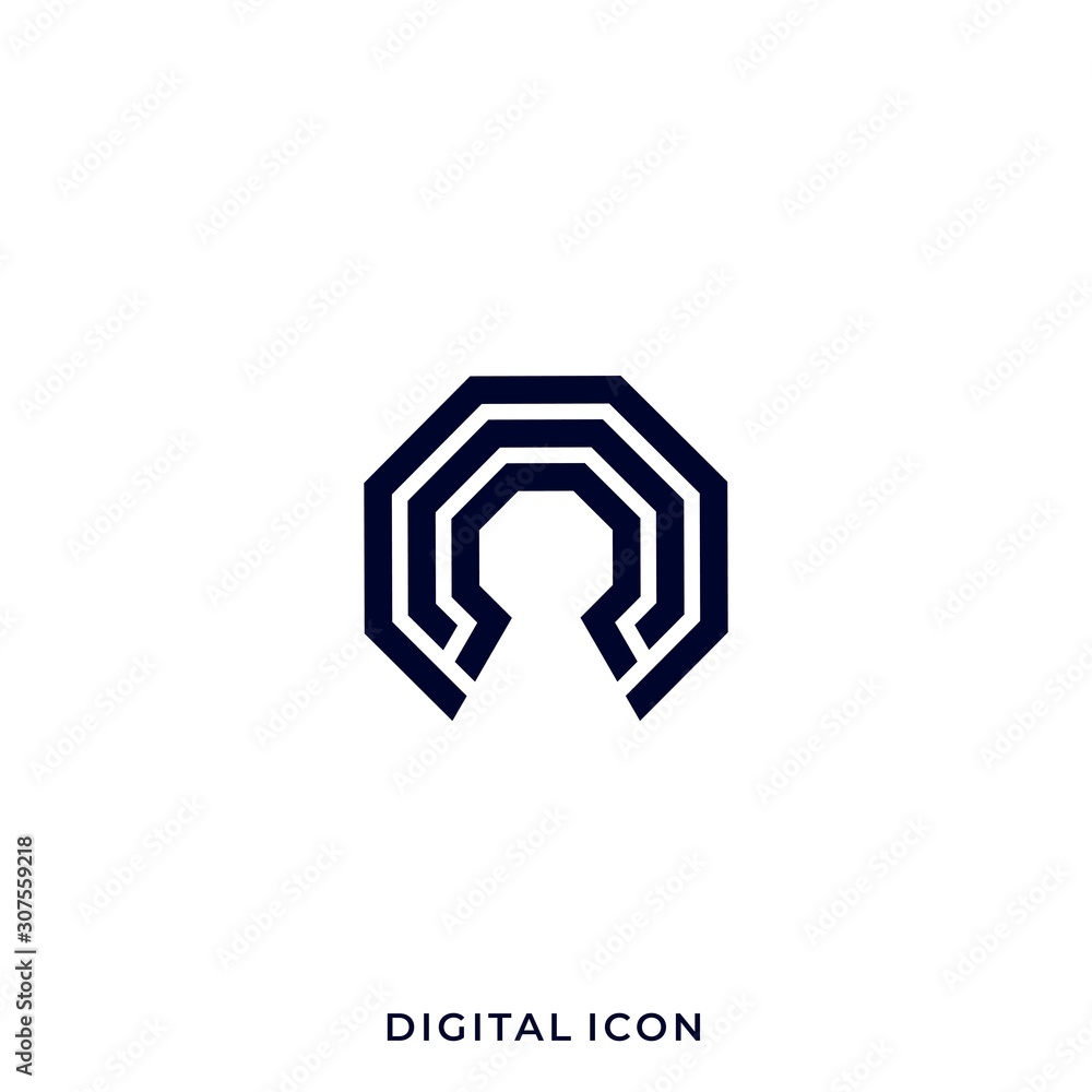 Polygon Key Illustration Vector Template Polygon Key Illustration Vector Template