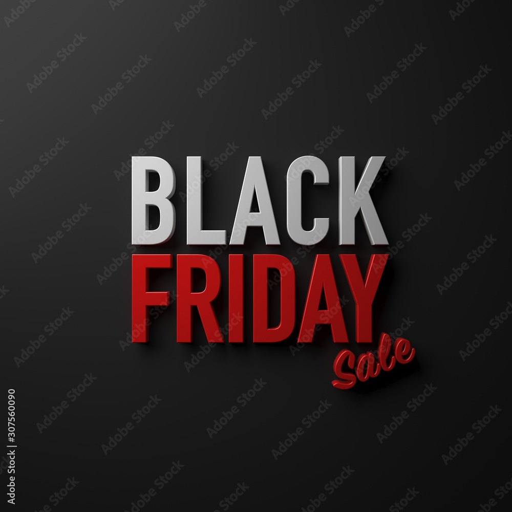 Black Friday Sale on  dark background design decoration