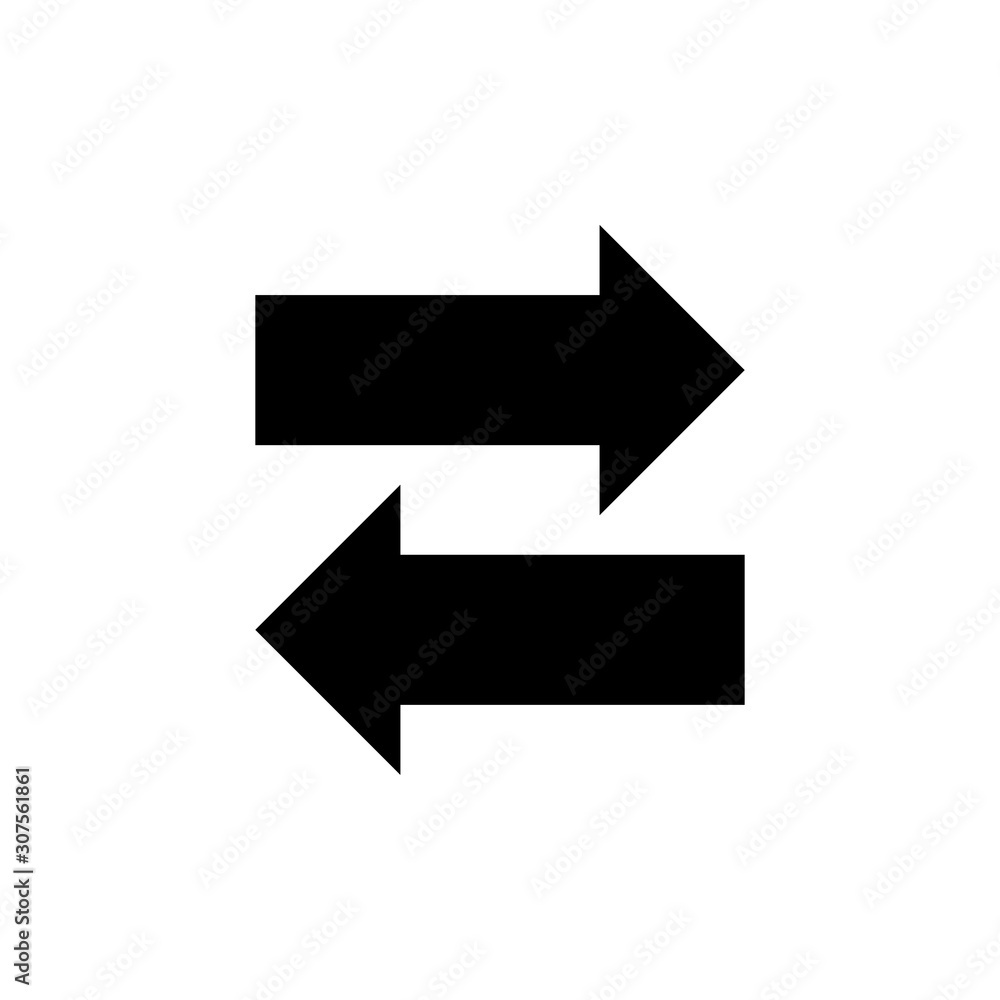 Arrows Vector Glyph Icon, Solid Style. Arrows Vector Glyph Icon, Solid Style.