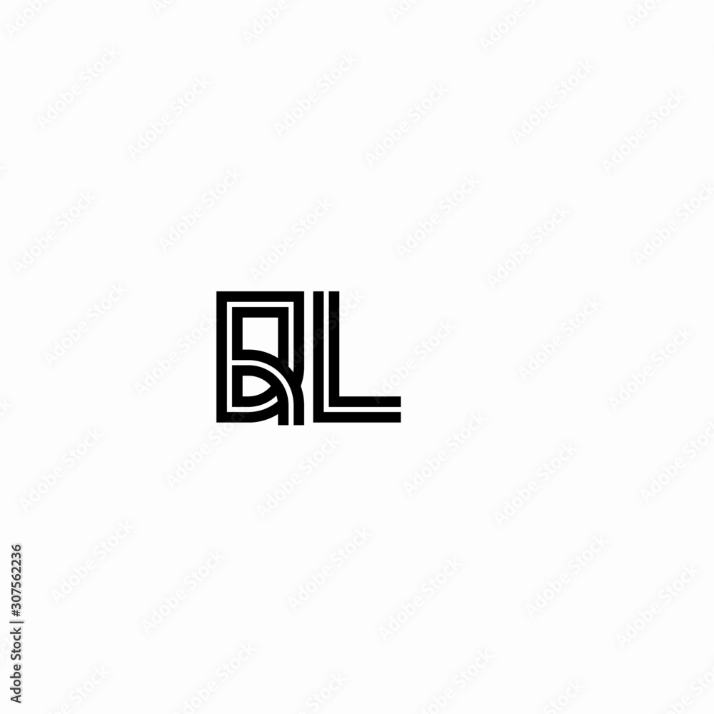 Initial outline letter QL style template