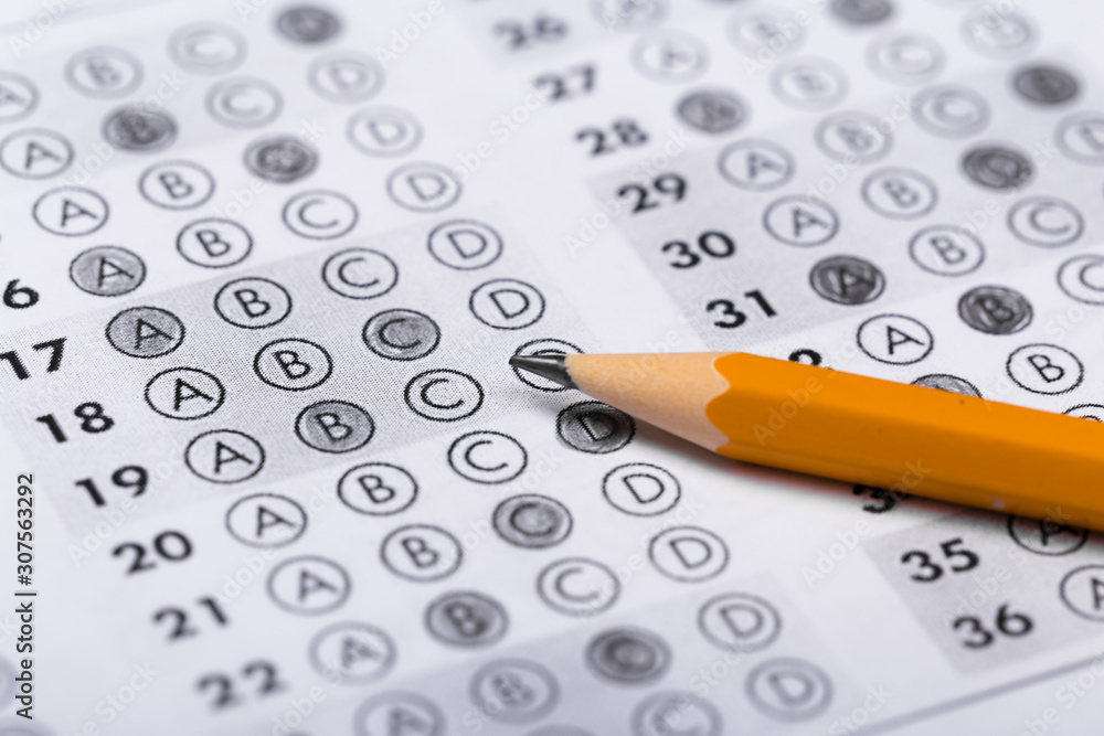 Fill in the answer sheet in the exam with a pencil Fill in the answer sheet in the exam with a pencil