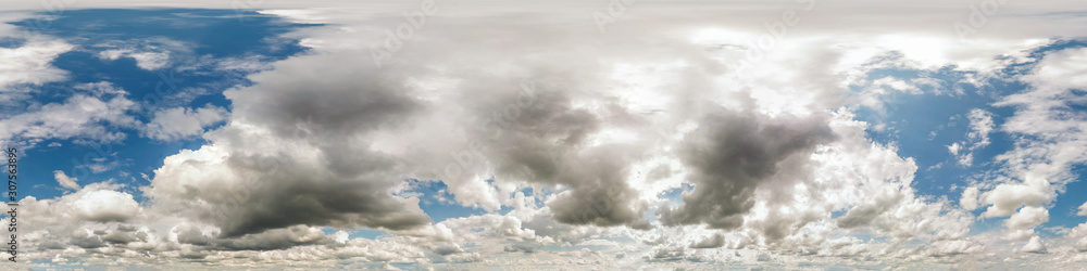 blue sky with beautiful cumulus clouds. Seamless hdri panorama 360 degrees angle view with zenith for use in 3d graphics or game development as sky dome or edit drone shot blue sky with beautiful cumulus clouds. Seamless hdri panorama 360 degrees angle view with zenith for use in 3d graphics or game development as sky dome or edit drone shot