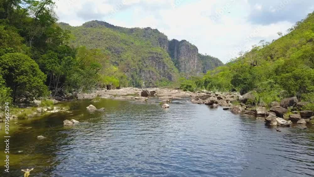 Relaxing on the river - Chapada dos Veadeiros, Brazil. Relaxing on the river - Chapada dos Veadeiros, Brazil.
