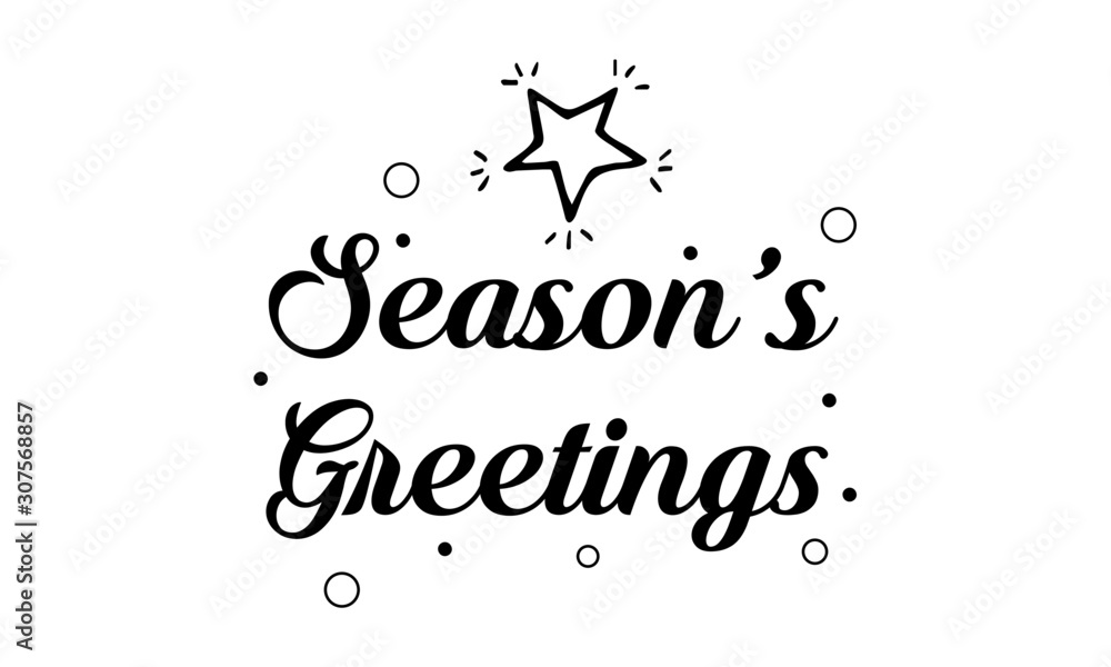 Obraz premium Christmas Greeting, typography for print or use as poster, card or T shirt