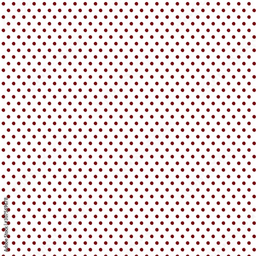 Dark red seamless polka dot pattern