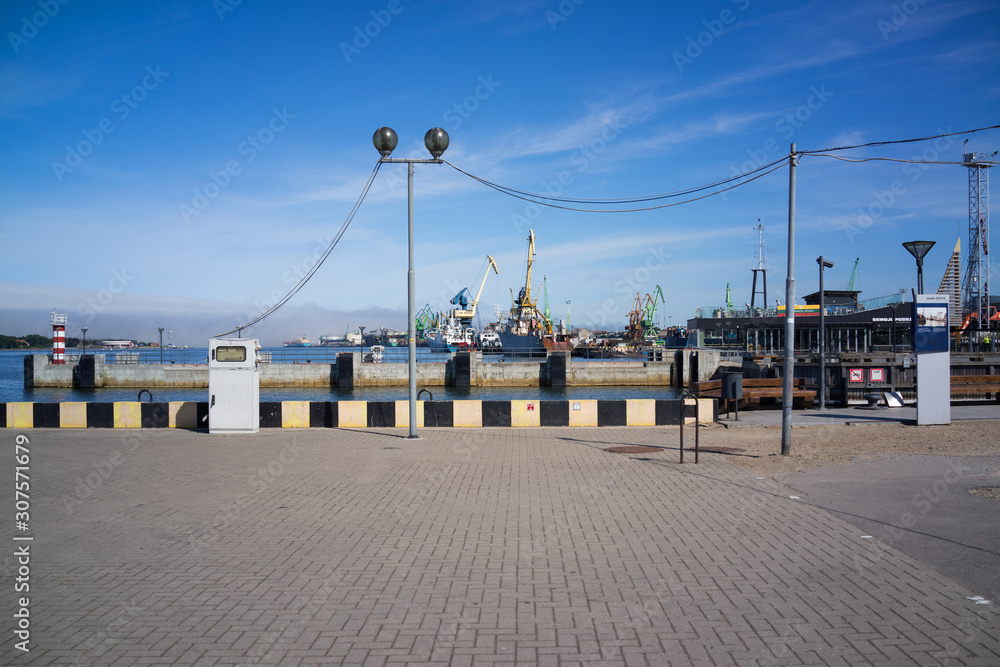 port in Klaipeda, Lithuania