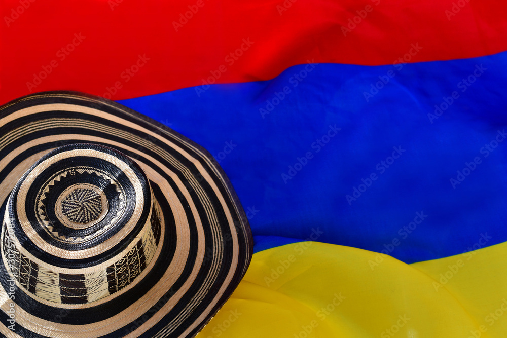 Traditional colombian vueltiao hat 3D model