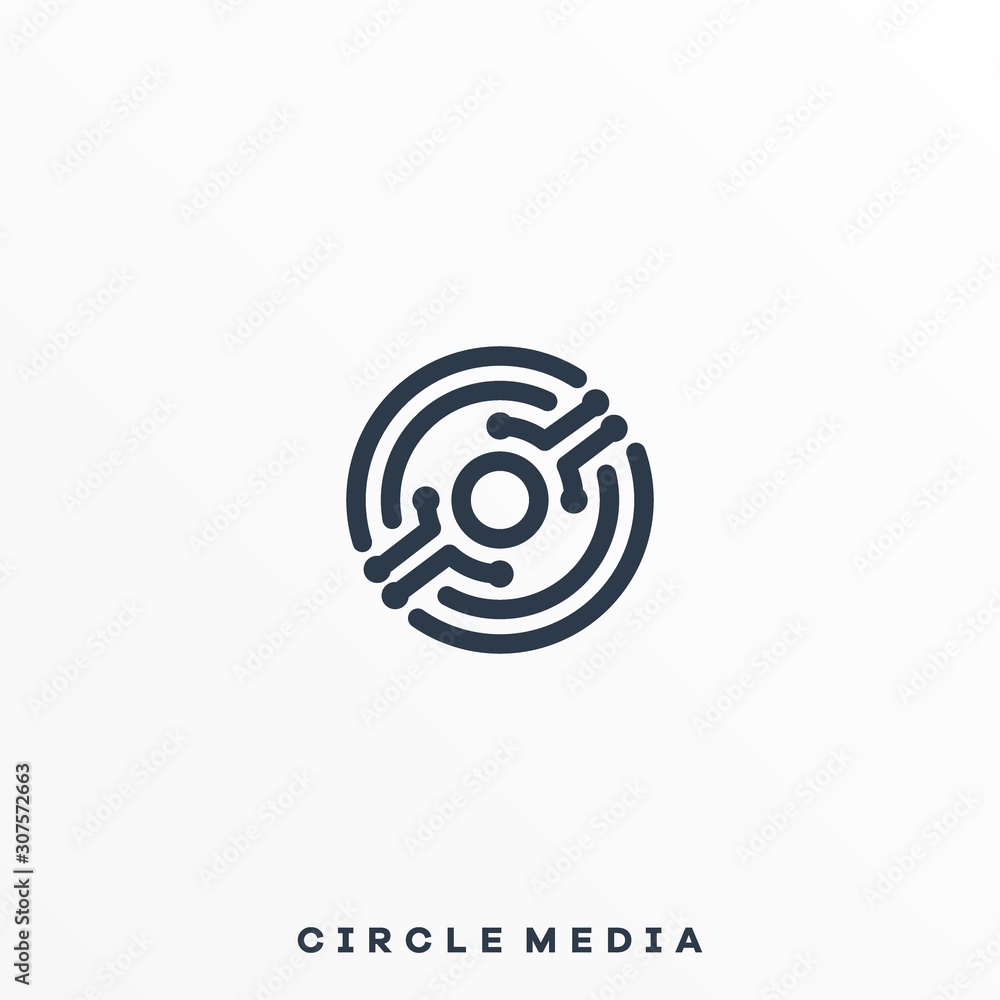 Abstract Circle Illustration Vector Template