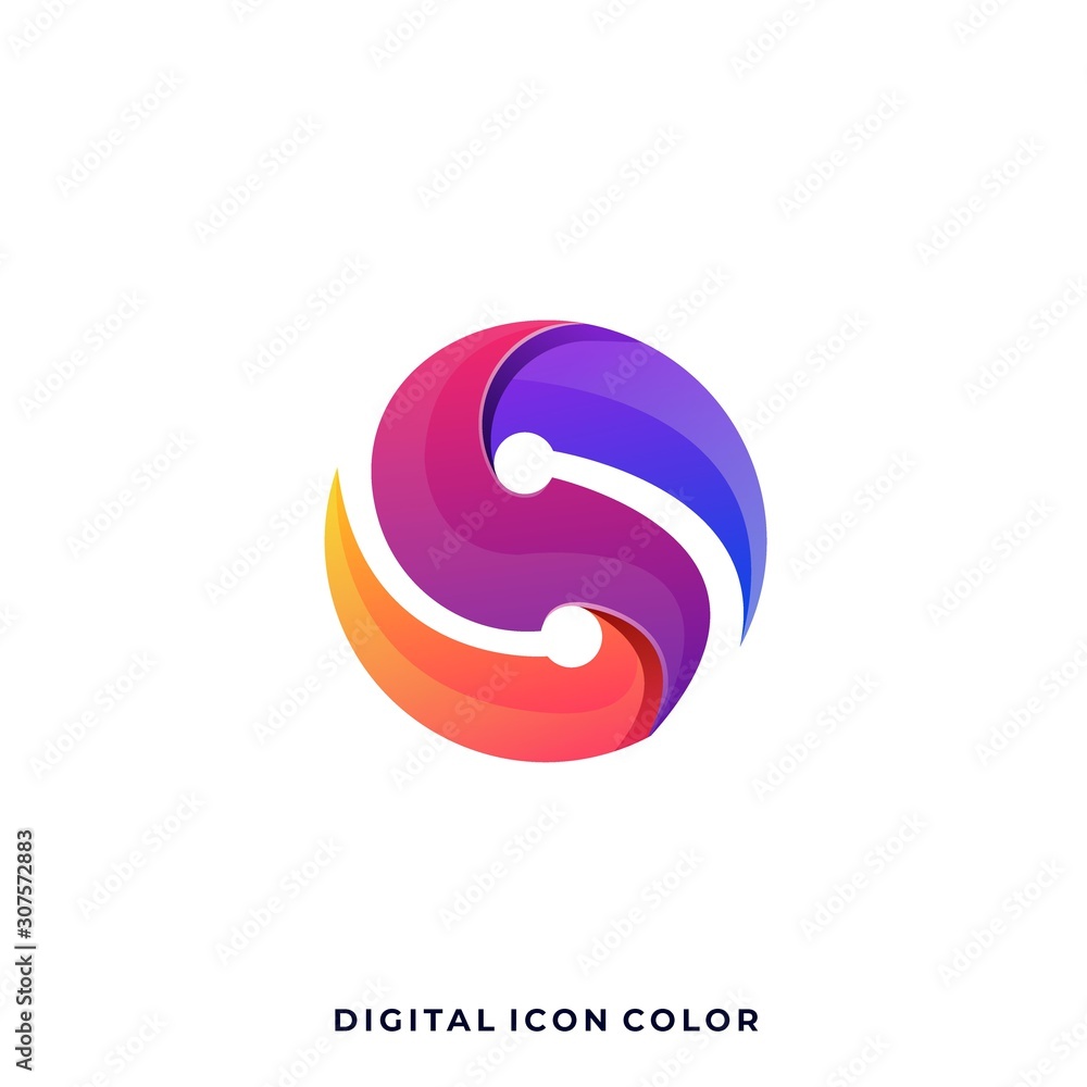 Digital Media Application Illustration Vector Template Digital Media Application Illustration Vector Template