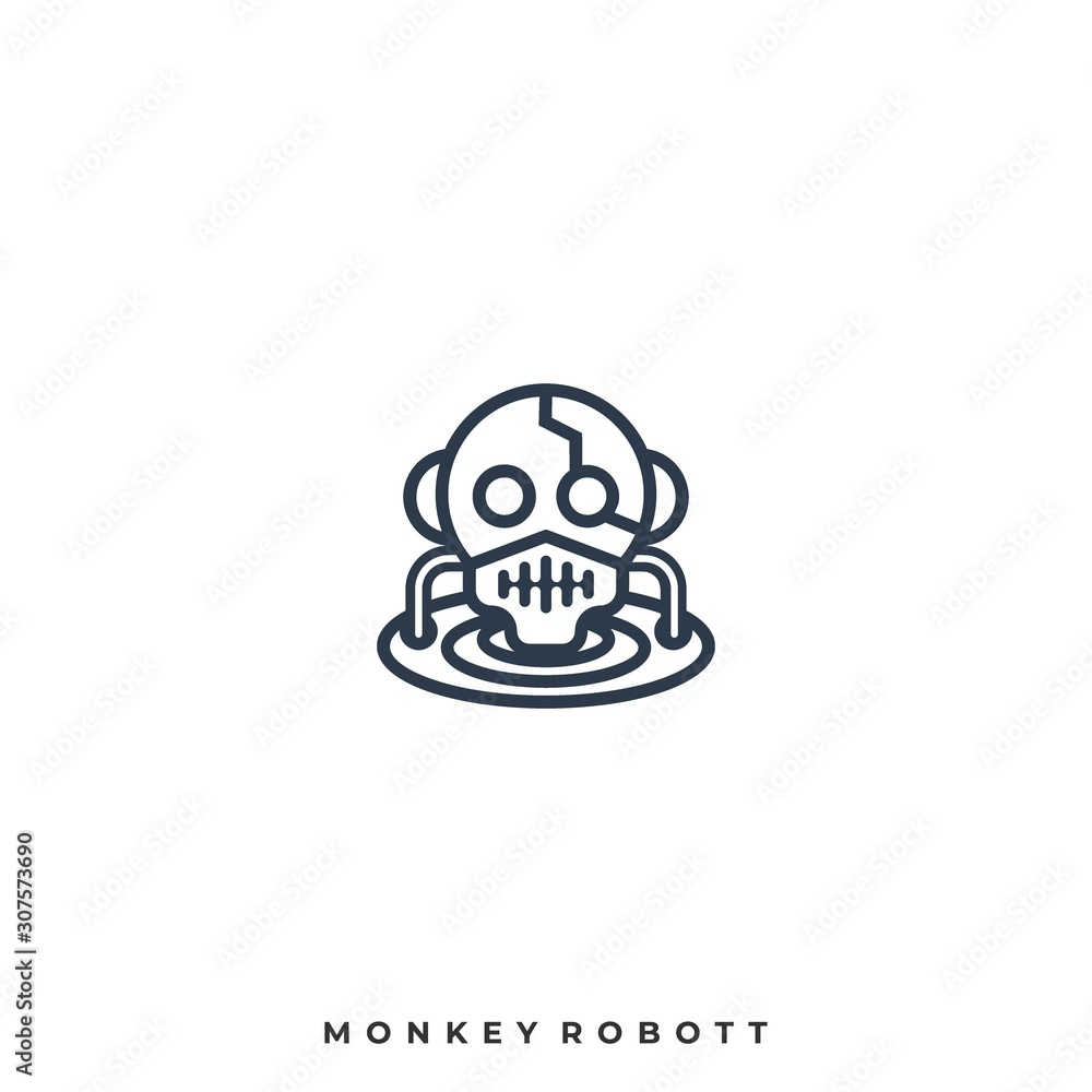 Robot technology Illustration Vector Template Robot technology Illustration Vector Template