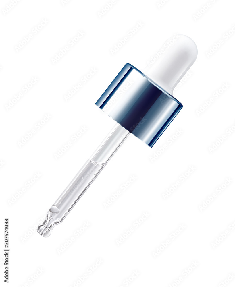 Dropper of essential oil, cosmetic pipette with essensial Dropper of essential oil, cosmetic pipette with essensial