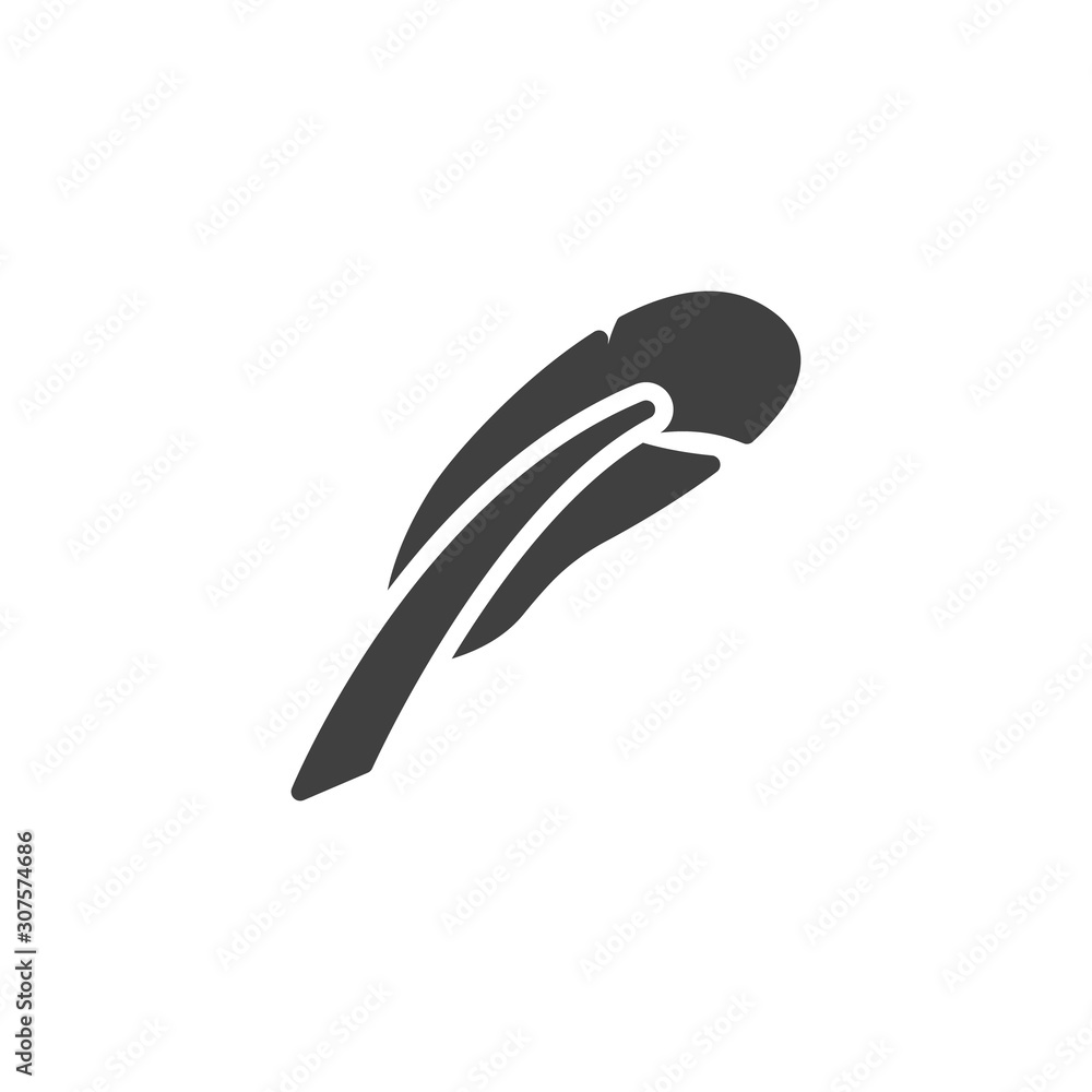 Feather Pen vector icon. filled flat sign for mobile concept and web design. Feather ink pen glyph icon. Writing symbol, logo illustration. Vector graphics Feather Pen vector icon. filled flat sign for mobile concept and web design. Feather ink pen glyph icon. Writing symbol, logo illustration. Vector graphics