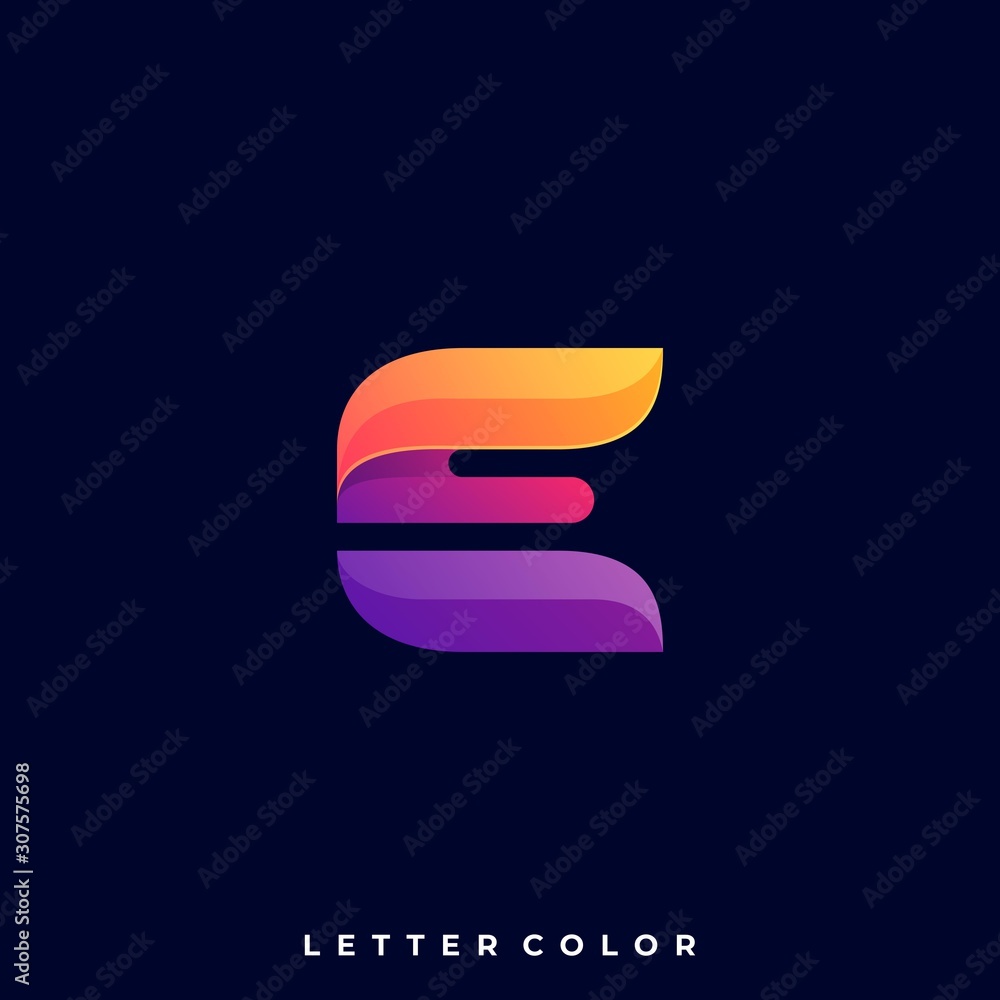 Letter E Illustration Vector Template Letter E Illustration Vector Template