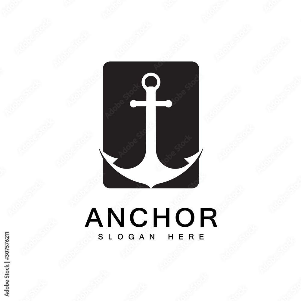 Anchor icon Logo Template vector Anchor icon Logo Template vector