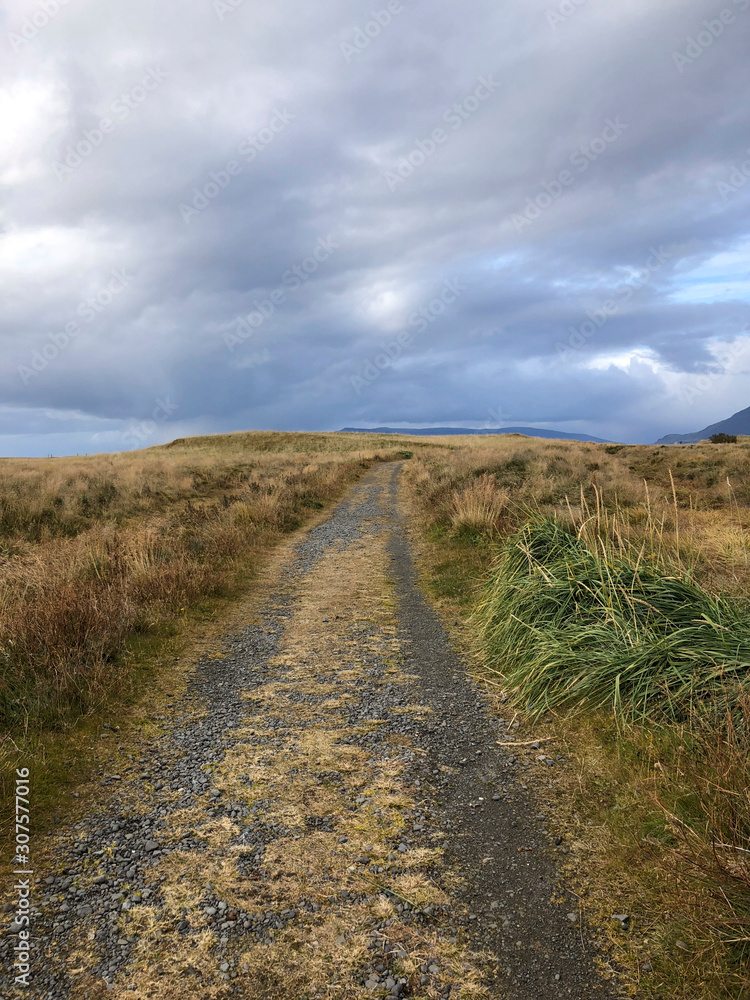 hiking in the mountains of Iceland