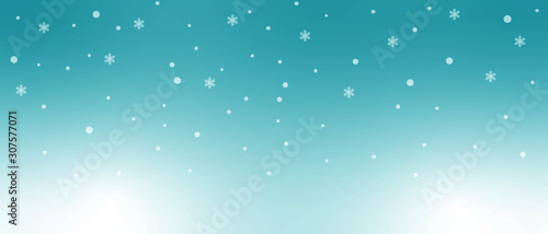 Schneeflocken mit blauen Hintergrund Vektorgrafik