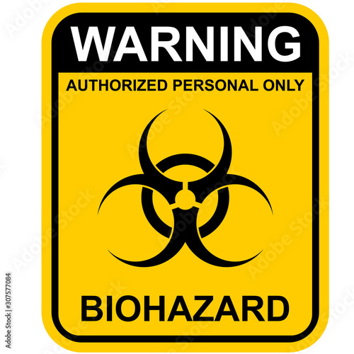 biohazard warning sign