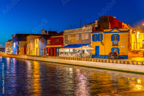 Cais dos Botiroes channel at Aveiro, Portugal