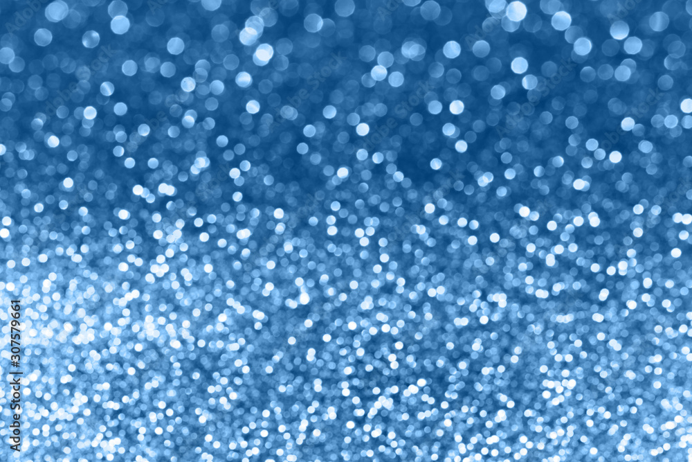 color of year, shinig blue bokeh on black background, 2020, overlay layer. color of year, shinig blue bokeh on black background, 2020, overlay layer.