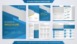 set of brochure template design with minimalist concept and modern style