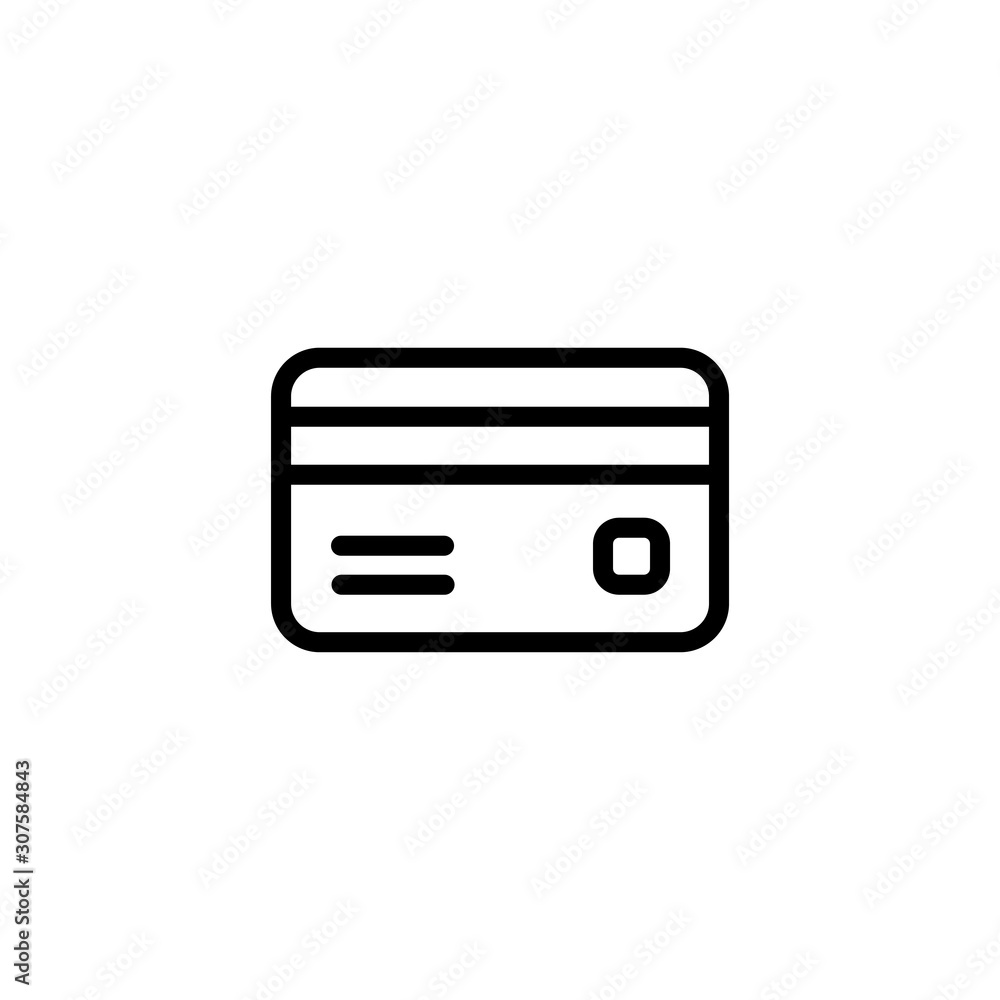 Credit Card icon. ATM card symbol for finance and business. Bank card icon vector Credit Card icon. ATM card symbol for finance and business. Bank card icon vector