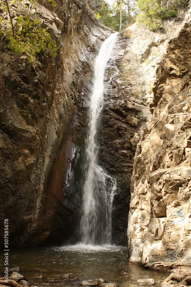 A View of Millomeris Waterfall, Cyprus A View of Millomeris Waterfall, Cyprus