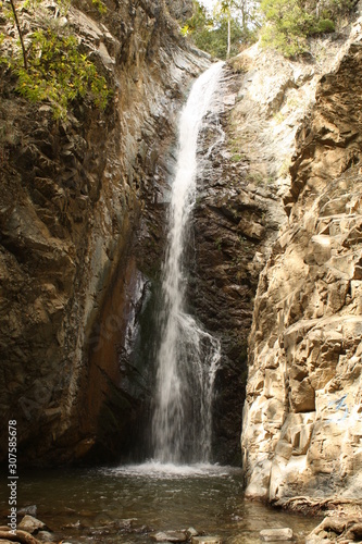 A View of Millomeris Waterfall  Cyprus