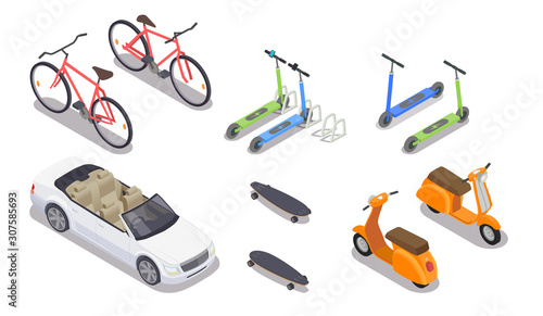 Personal Transport Isometric Set