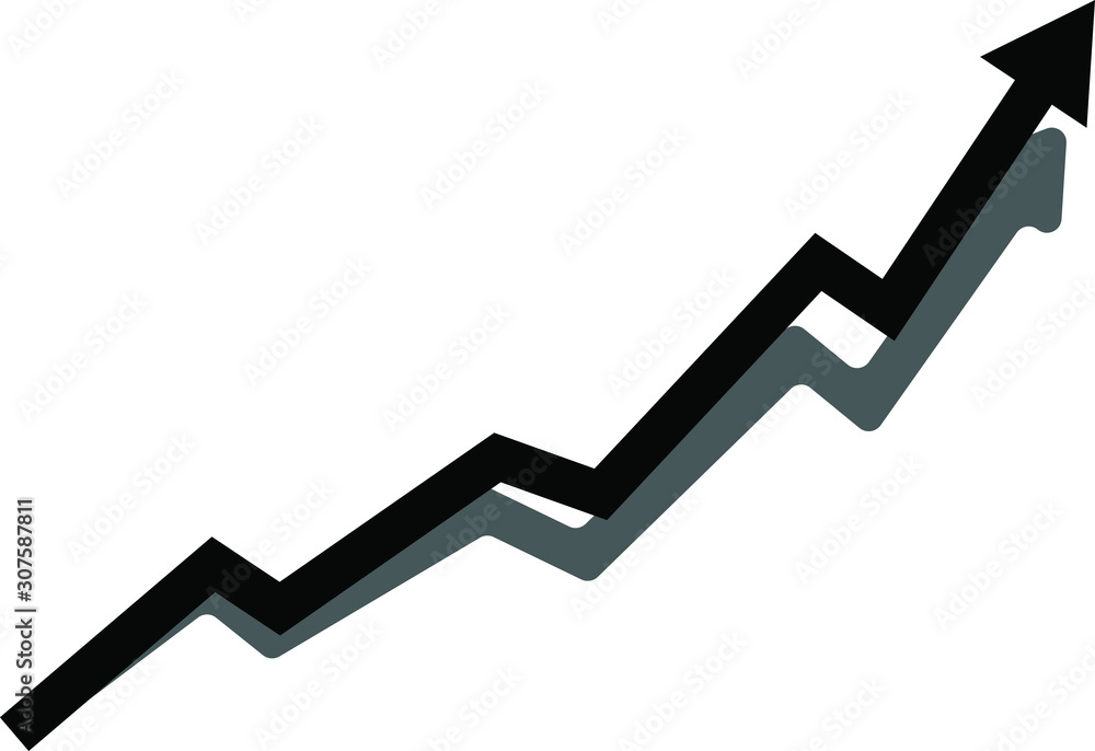 Increase icon Vector. Graph Icon Increase icon Vector. Graph Icon