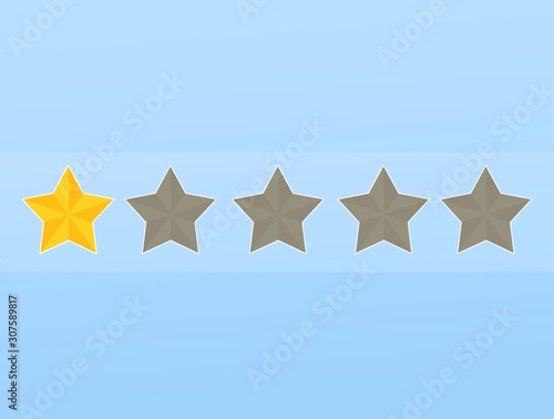 illustration of review stars