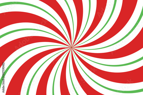 Vector Christmas background. Candy cane, lollipop pattern.