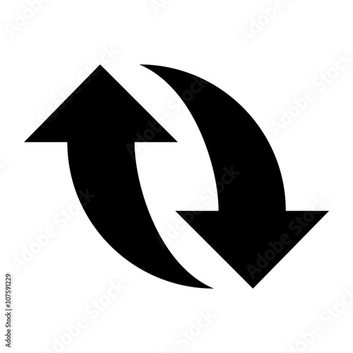 Obraz na płótnie Balck vector arrow isolated on white background. w salonie
