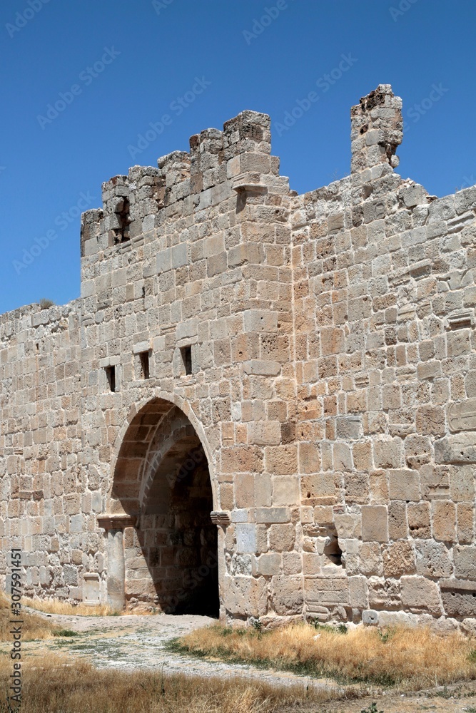 A caravanserai belonging to the Seljuk period in Obruk village of Konya.