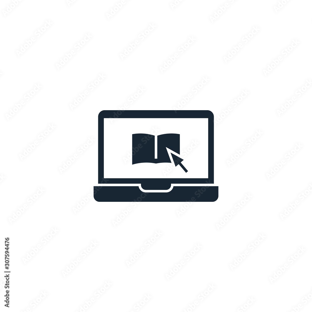 eLearning creative icon. From e-Learning icons collection. Isolated eLearning sign on white background eLearning creative icon. From e-Learning icons collection. Isolated eLearning sign on white background