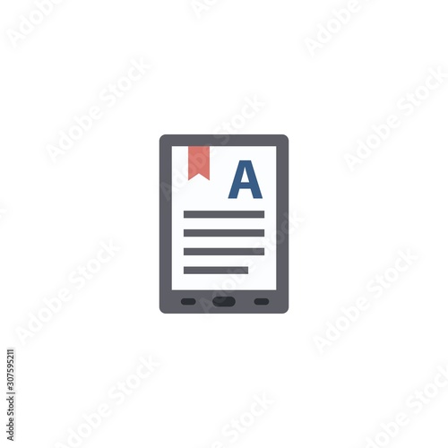 e-Book creative icon. From e-Learning icons collection. Isolated e-Book sign on white background