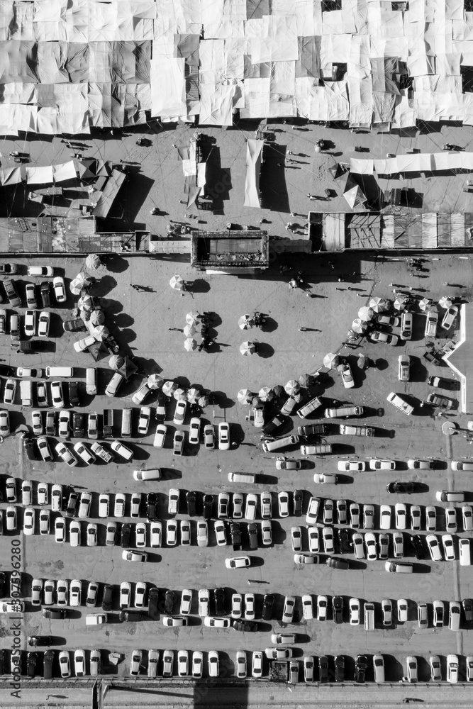 Aerial view of Ulaanbaatar, the capital of Mongolia, circa June 2019 Aerial view of Ulaanbaatar, the capital of Mongolia, circa June 2019