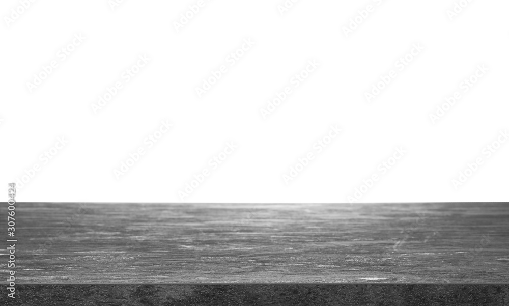 Empty grey stone surface isolated on white. Mockup for design Empty grey stone surface isolated on white. Mockup for design