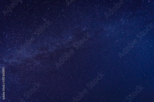 Fantastic starry sky over the head. Astrophotography.