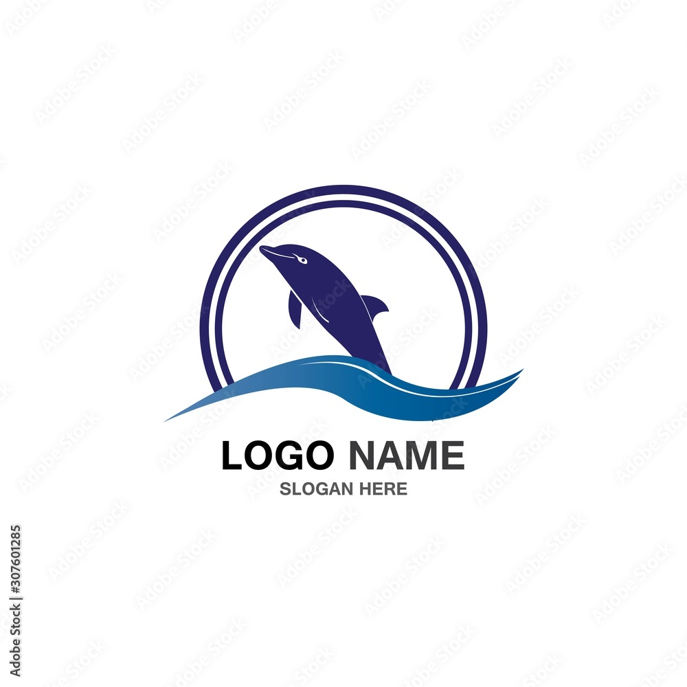 Fototapeta premium Fish logo vector illustration template