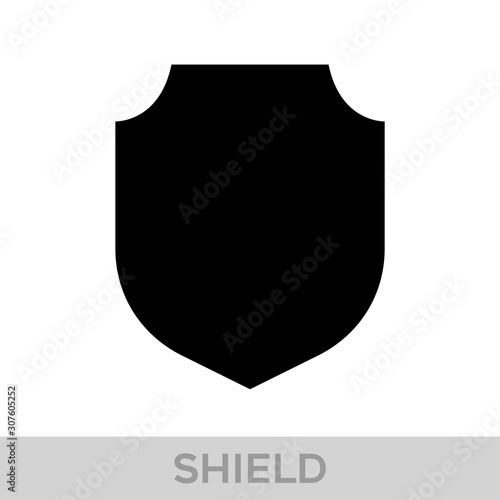 Obraz na płótnie Vector Shield icon. Heraldic shields, security black labels. Knight award, medieval royal vintage badges isolated vector. w salonie