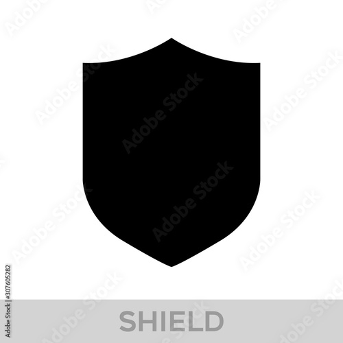 Obraz na płótnie Vector Shield icon. Heraldic shields, security black labels. Knight award, medieval royal vintage badges isolated vector. w salonie