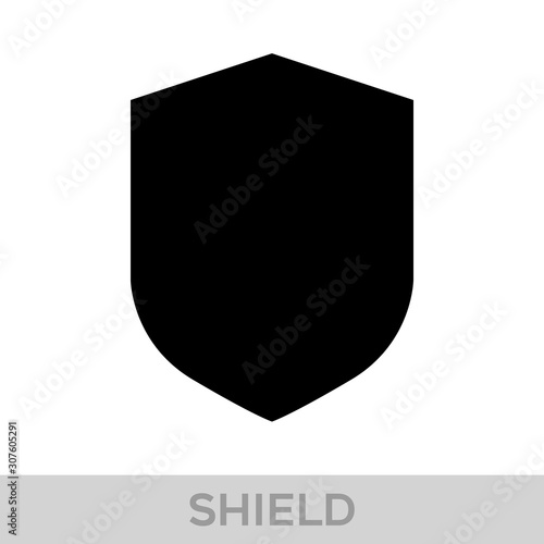 Obraz na płótnie Vector Shield icon. Heraldic shields, security black labels. Knight award, medieval royal vintage badges isolated vector. w salonie