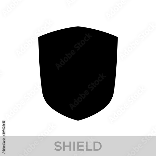 Obraz na płótnie Vector Shield icon. Heraldic shields, security black labels. Knight award, medieval royal vintage badges isolated vector. w salonie