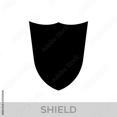Obraz na płótnie Vector Shield icon. Heraldic shields, security black labels. Knight award, medieval royal vintage badges isolated vector. w salonie