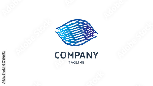 genetic vision technology logo vector