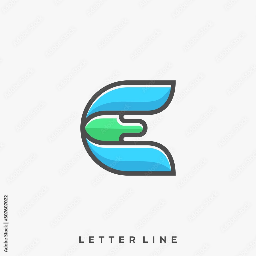 Abstract Letter Illustration Vector Template Abstract Letter Illustration Vector Template