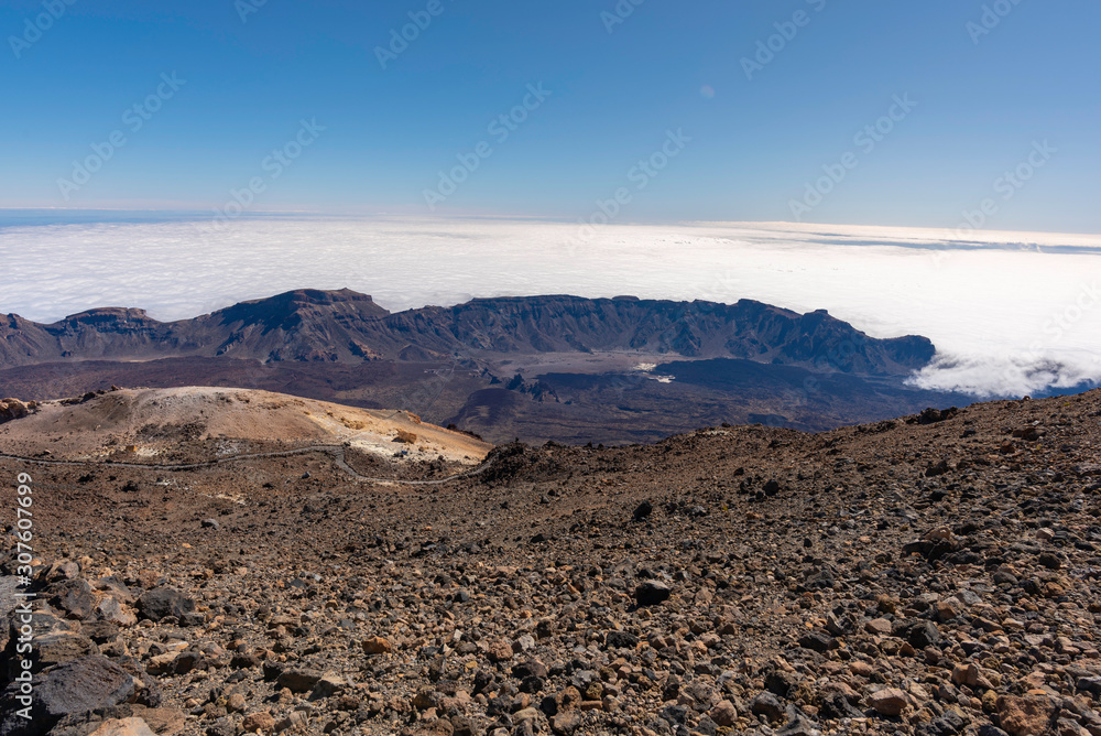 Vista desde El Teide (Tenerife, Islas Canarias -España). Vista desde El Teide (Tenerife, Islas Canarias -España).