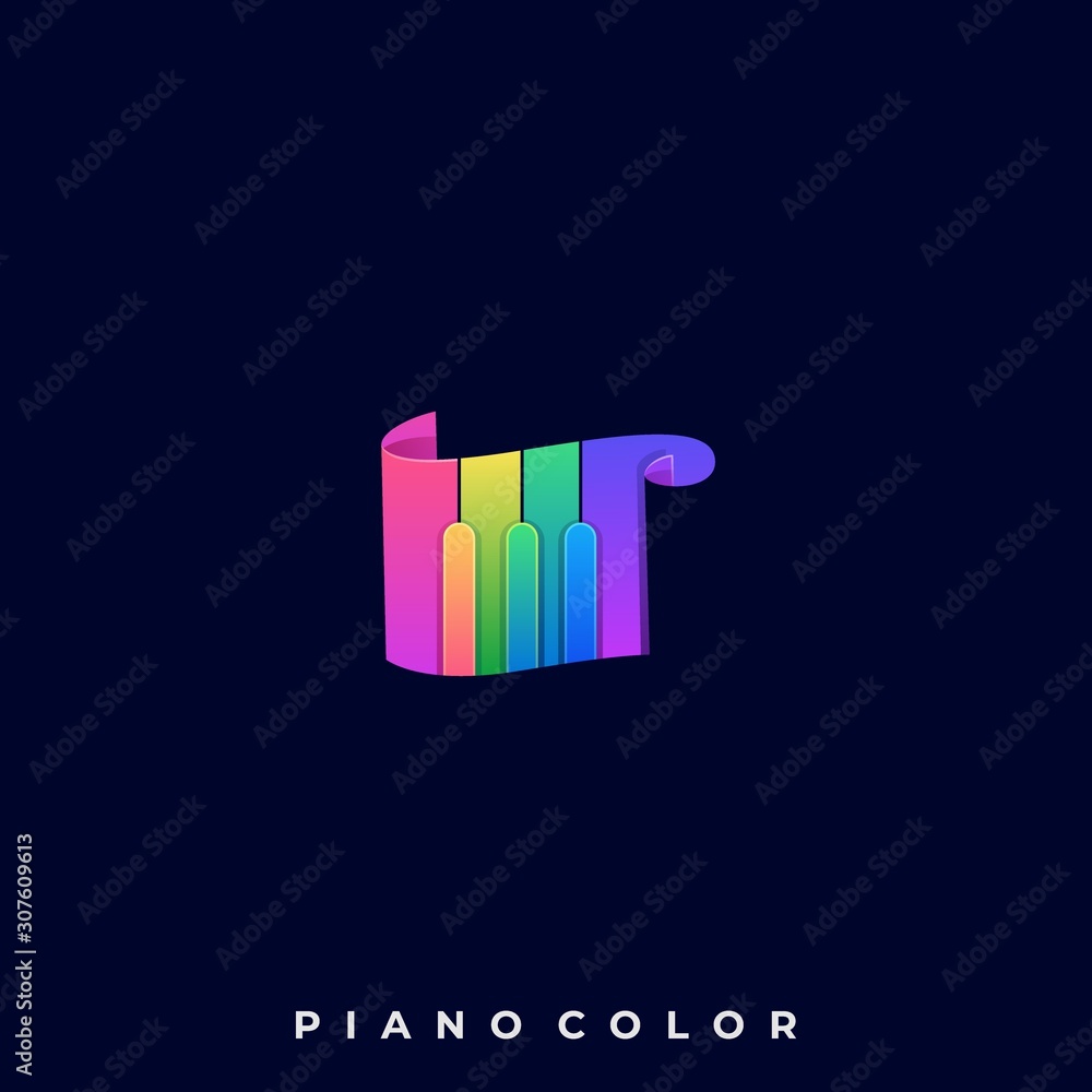 Piano Scale Illustration Vector Template Piano Scale Illustration Vector Template