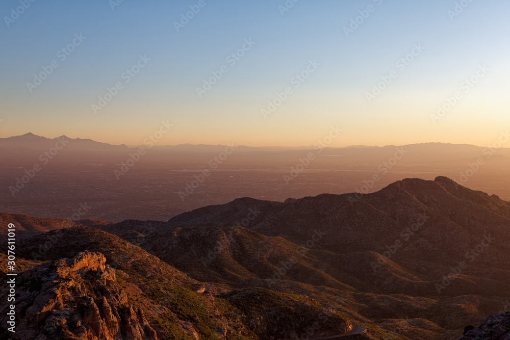 Sunset in Southern Arizona - overlooking Tucson, AZ
