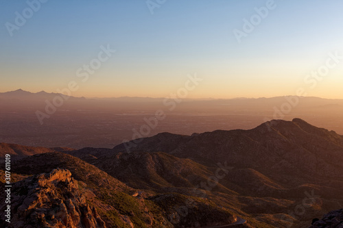 Sunset in Southern Arizona - overlooking Tucson  AZ
